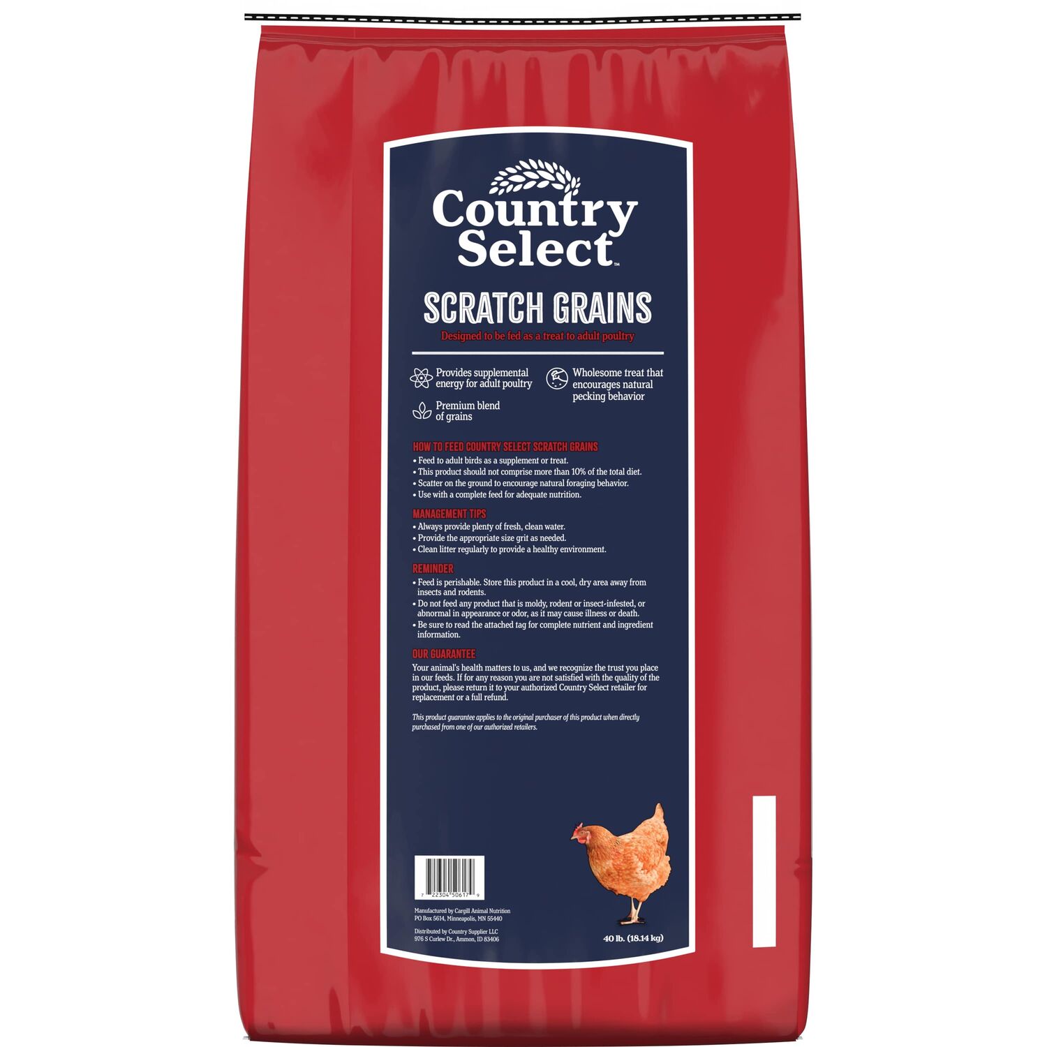 Country Select Scratch Grains, 40-Lb