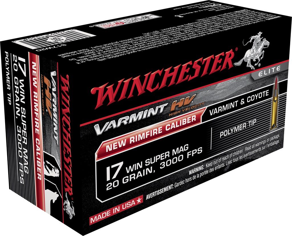 17 Win Super Mag Varmint HV 20 Grain