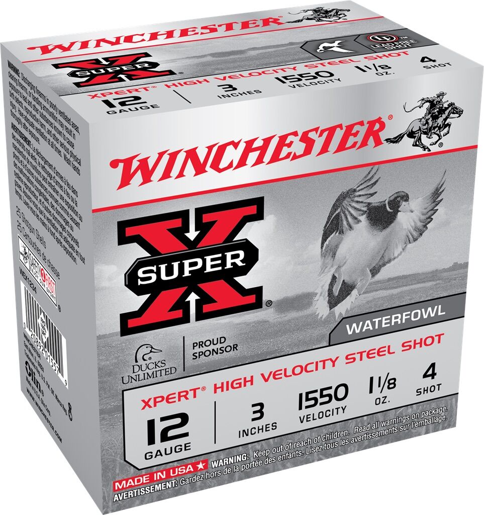 12 Gauge 3" Super-X 4 Shot Waterfowl Shells