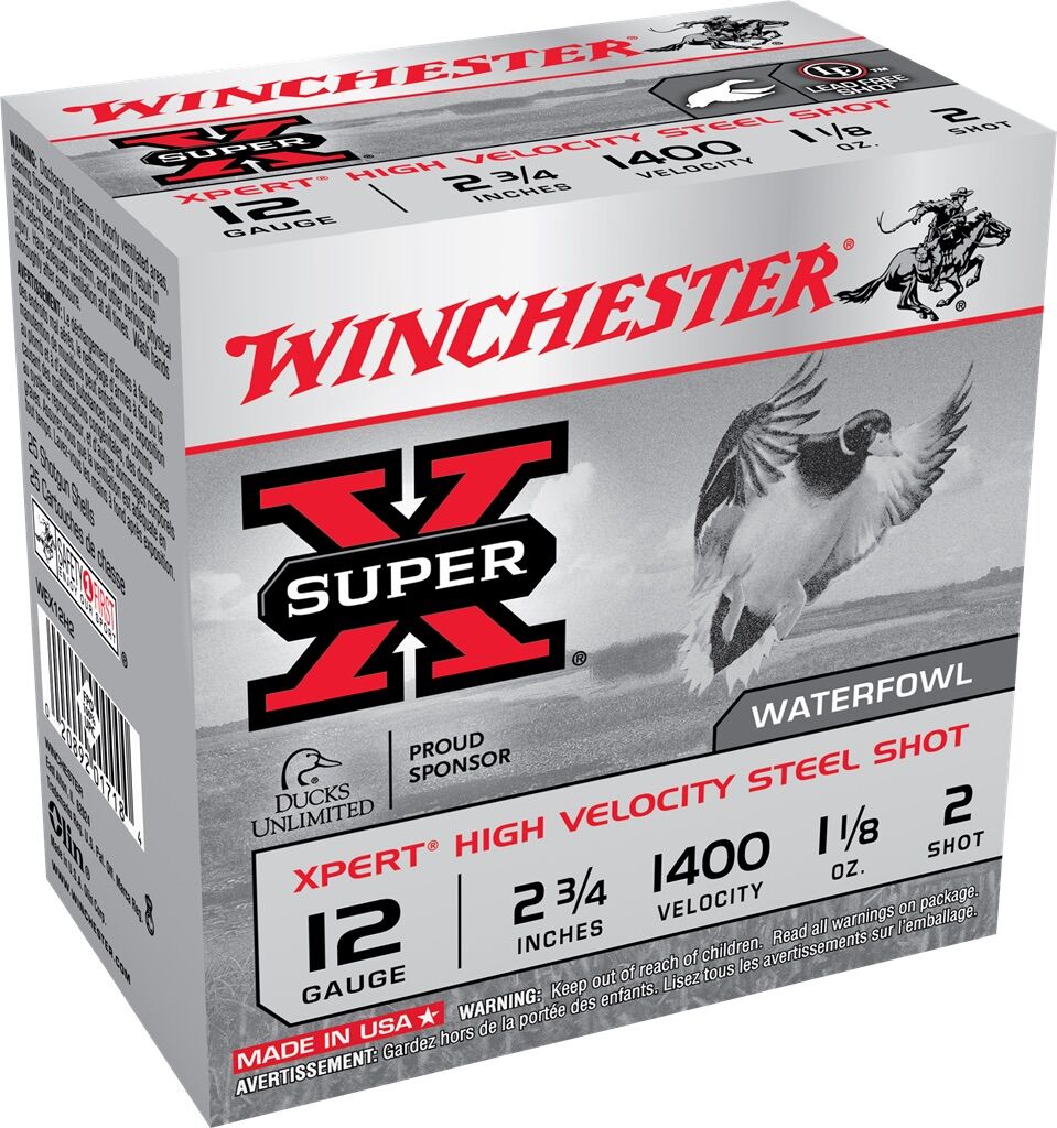 12 Gauge 2.75" Super-X 2 Shot Waterfowl Shells